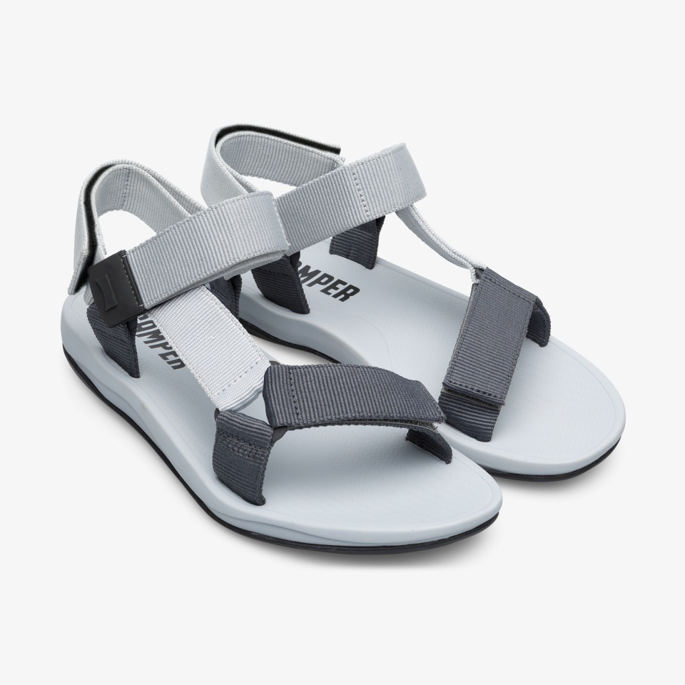 Sandalias Camper Match Hombre - Gris/Plateadas/Blancas | Camper Mexico + 1976IPTQE